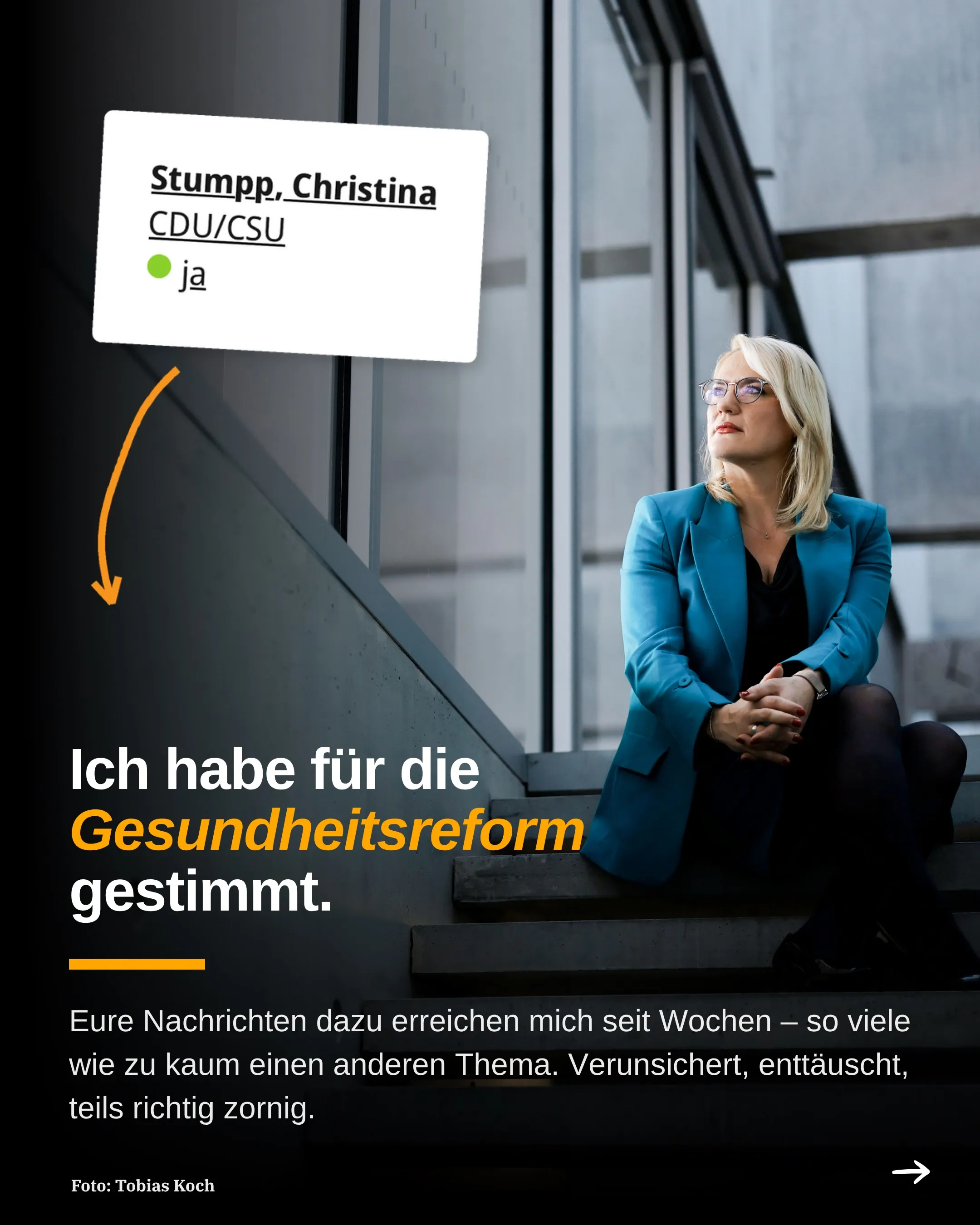 Ich hätte diesen Post auch einfach nicht schreiben können. Aber das wäre zu bequem.☝️ Ich habe der Gesundheitsreform zugestimmt. Seit Wochen erreichen mich N…
